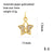 Simple Style Shiny Leaves Rose Flower Copper Plating Inlay Zircon 18k Gold Plated Charms