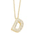 Simple Style Shiny Letter Stainless Steel Copper 18k Gold Plated Zircon Pendant Necklace In Bulk