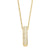 Simple Style Shiny Letter Stainless Steel Copper 18k Gold Plated Zircon Pendant Necklace In Bulk