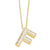 Simple Style Shiny Letter Stainless Steel Copper 18k Gold Plated Zircon Pendant Necklace In Bulk