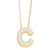 Simple Style Shiny Letter Stainless Steel Copper 18k Gold Plated Zircon Pendant Necklace In Bulk