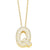 Simple Style Shiny Letter Stainless Steel Copper 18k Gold Plated Zircon Pendant Necklace In Bulk