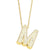 Simple Style Shiny Letter Stainless Steel Copper 18k Gold Plated Zircon Pendant Necklace In Bulk