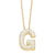 Simple Style Shiny Letter Stainless Steel Copper 18k Gold Plated Zircon Pendant Necklace In Bulk