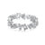 Simple Style Shiny U Shape Waves Heart Shape Sterling Silver Plating Inlay Zircon Rings