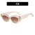 Simple Style Solid Color Ac Cat Eye Full Frame Women's Sunglasses