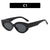 Simple Style Solid Color Ac Cat Eye Full Frame Women's Sunglasses