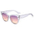 Simple Style Solid Color Ac Cat Eye Full Frame Women's Sunglasses