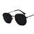 Simple Style Solid Color Ac Polygon Full Frame Sunglasses