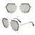 Simple Style Solid Color Ac Polygon Full Frame Women's Sunglasses