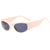 Simple Style Solid Color Ac Round Frame Full Frame Women's Sunglasses