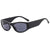 Simple Style Solid Color Ac Round Frame Full Frame Women's Sunglasses