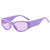 Simple Style Solid Color Ac Round Frame Full Frame Women's Sunglasses