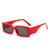 Simple Style Solid Color Ac Square Full Frame Men's Sunglasses