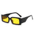 Simple Style Solid Color Ac Square Full Frame Men's Sunglasses