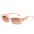 Simple Style Solid Color Ac Square Full Frame Women's Sunglasses