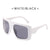 Simple Style Solid Color Ac Square Full Frame Women's Sunglasses