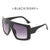 Simple Style Solid Color Ac Square Full Frame Women's Sunglasses