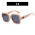 Simple Style Solid Color Ac Square Full Frame Women's Sunglasses