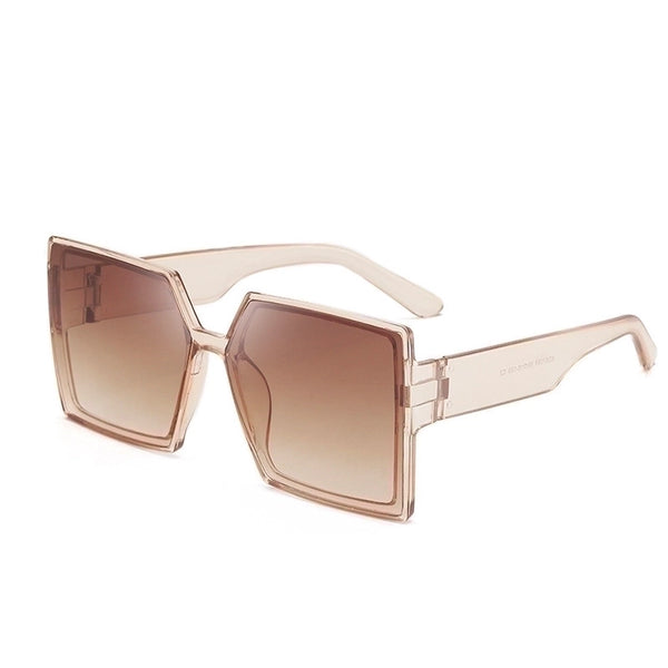 Simple Style Solid Color Ac Square Full Frame Women's Sunglasses