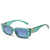 Simple Style Solid Color Ac Square Full Frame Women's Sunglasses