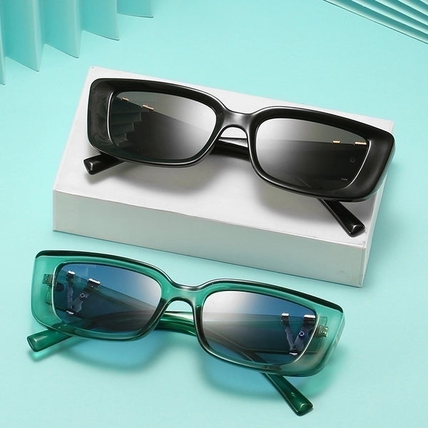 Simple Style Solid Color Ac Square Full Frame Women's Sunglasses