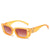 Simple Style Solid Color Ac Square Full Frame Women's Sunglasses