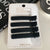 Simple Style Solid Color Alloy Criss Cross Hair Clip