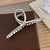 Simple Style Solid Color Alloy Plating Inlay Artificial Pearls Hair Claws 1 Piece