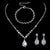 Simple Style Solid Color Artificial Crystal Copper Inlay Zircon Earrings Necklace