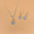 Simple Style Solid Color Artificial Crystal Copper Inlay Zircon Earrings Necklace