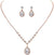 Simple Style Solid Color Artificial Crystal Copper Inlay Zircon Earrings Necklace