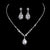 Simple Style Solid Color Artificial Crystal Copper Inlay Zircon Earrings Necklace