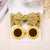 Simple Style Solid Color Bow Knot Nylon Hair Band 2 Piece Set