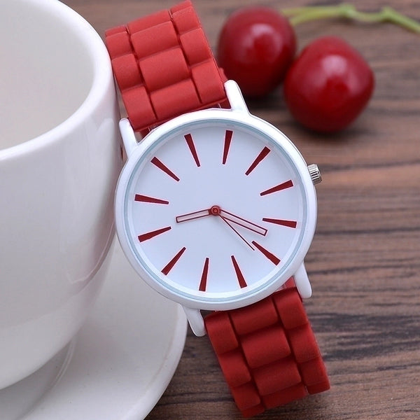 Minimalist Solid Color Buckle Quartz Women's Watches