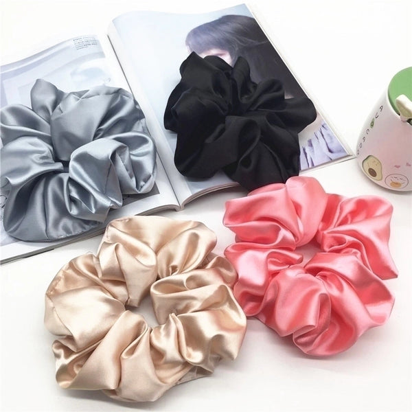 Simple Style Solid Color Cloth Patchwork Hair Tie