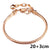 Simple Style Solid Color Copper Plating Bracelets