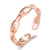 Simple Style Solid Color Copper Plating Inlay Artificial Diamond Rings 1 Piece