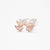 Simple Style Solid Color Copper Plating Inlay Artificial Diamond Rings 1 Piece