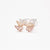 Simple Style Solid Color Copper Plating Inlay Artificial Diamond Rings 1 Piece