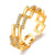 Simple Style Solid Color Copper Plating Inlay Artificial Diamond Rings 1 Piece