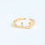 Simple Style Solid Color Copper Rings In Bulk