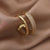 Simple Style Solid Color Copper White Gold Plated Gold Plated Zircon Open Rings In Bulk