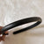 Simple Style Solid Color Leather Hair Band