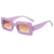 Simple Style Solid Color Leopard Ac Oval Frame Full Frame Women's Sunglasses