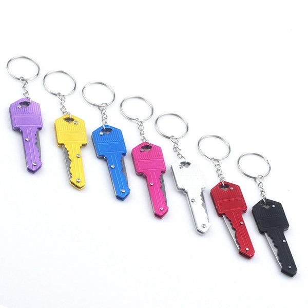 Simple Style Solid Color Metal Keychain