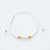 Simple Style Solid Color Natural Stone Rope Handmade Knitting Drawstring Bracelets