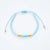 Simple Style Solid Color Natural Stone Rope Handmade Knitting Drawstring Bracelets