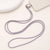 Simple Style Solid Color Nylon Metal Plating Mobile Phone Chain