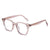 Simple Style Solid Color Pc Oval Frame Full Frame Optical Glasses